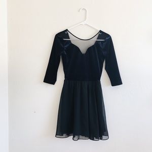 Velvet Skater Dress